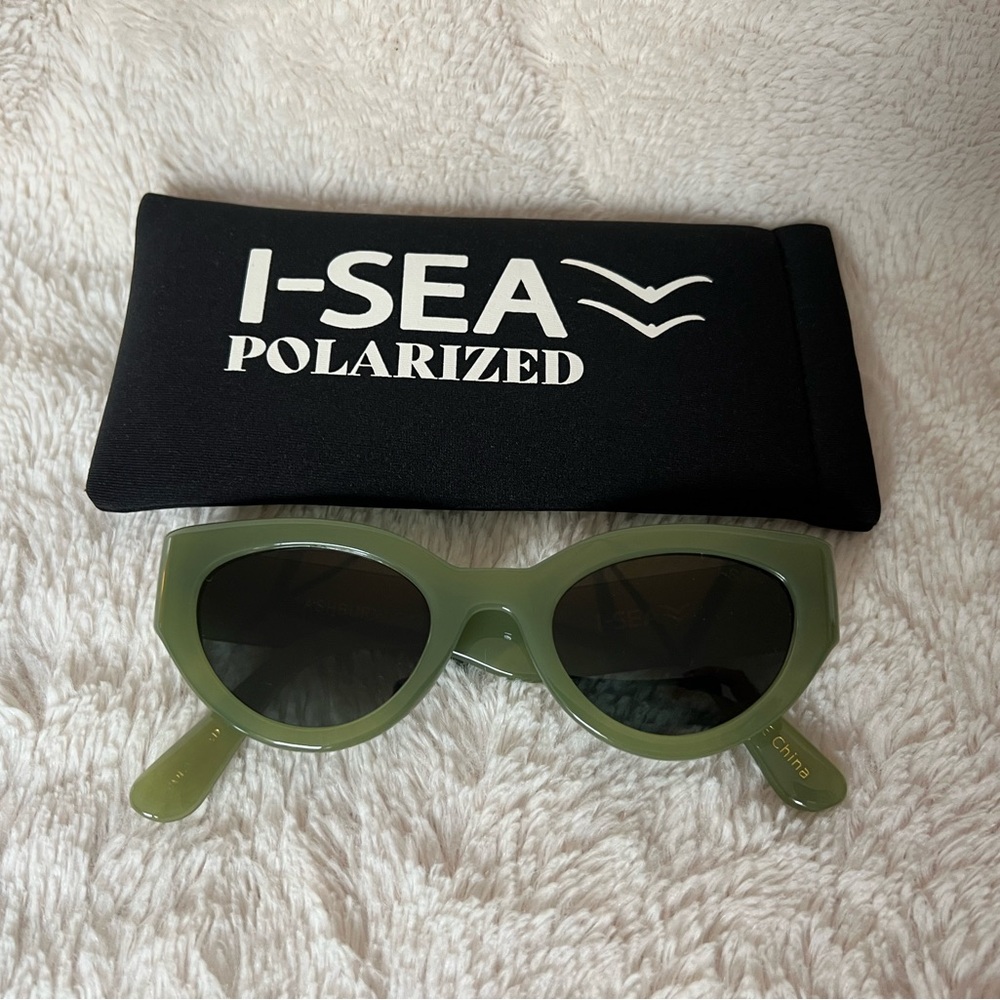 I Sea Moss Green Polarized Ashbury Sky Sunglasses